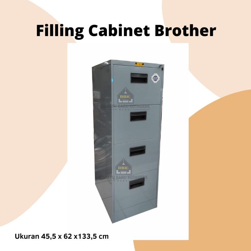 Lemari Filling Cabinet Brother B 104 Lemari Laci Besi Cabinet Kantor Jogja