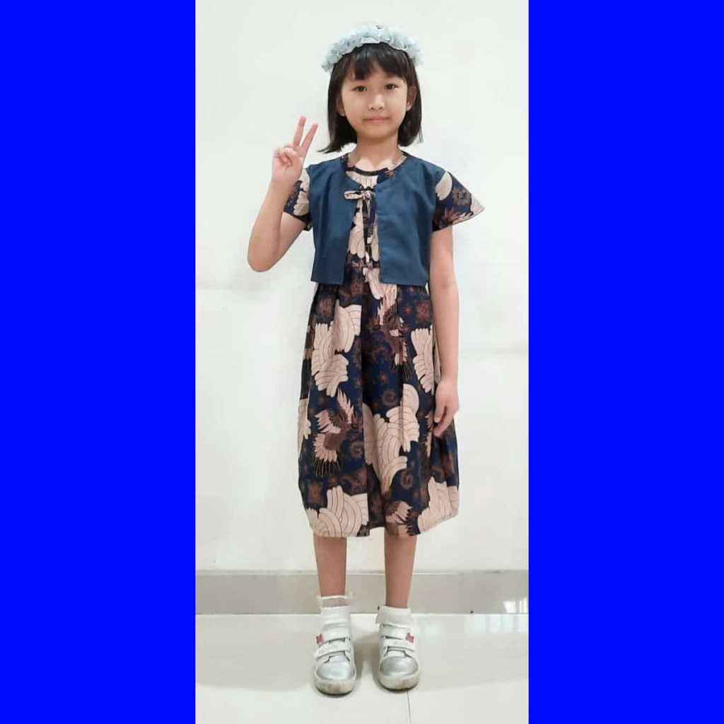 BATIK COUPLE KELUARGA SARIMBIT PASANGAN MUDA AYAH IBU ANAK  PREMIUM FAMILY JUMBO MODERN MURAH KEKINIAN TERBARU TUNIK DRESS SHEILA BIRU CAMISOLA CLOTHING