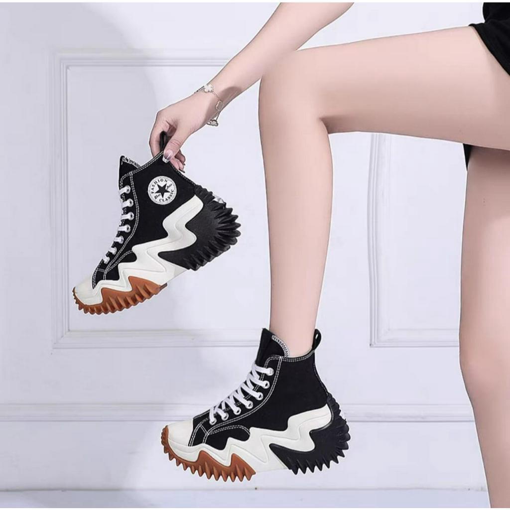 Sepatu Sneakers Tinngi Wanita Quintina Fashion AS182