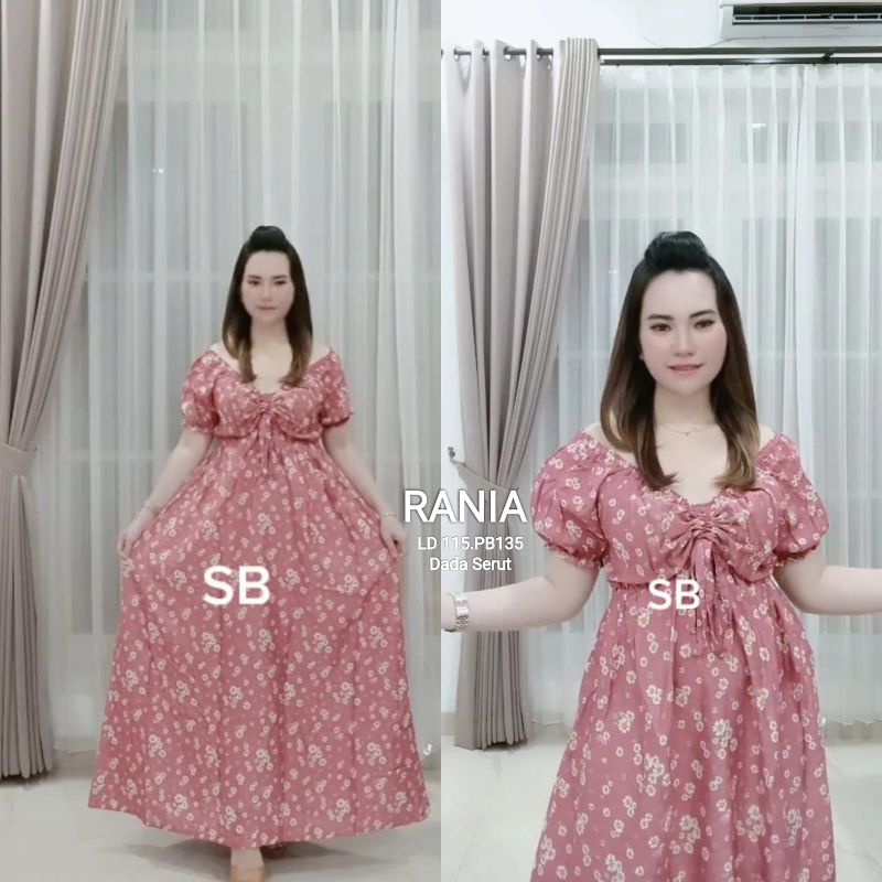 dress bali serut  dada Kasandra long RANIA _ dress sabrina