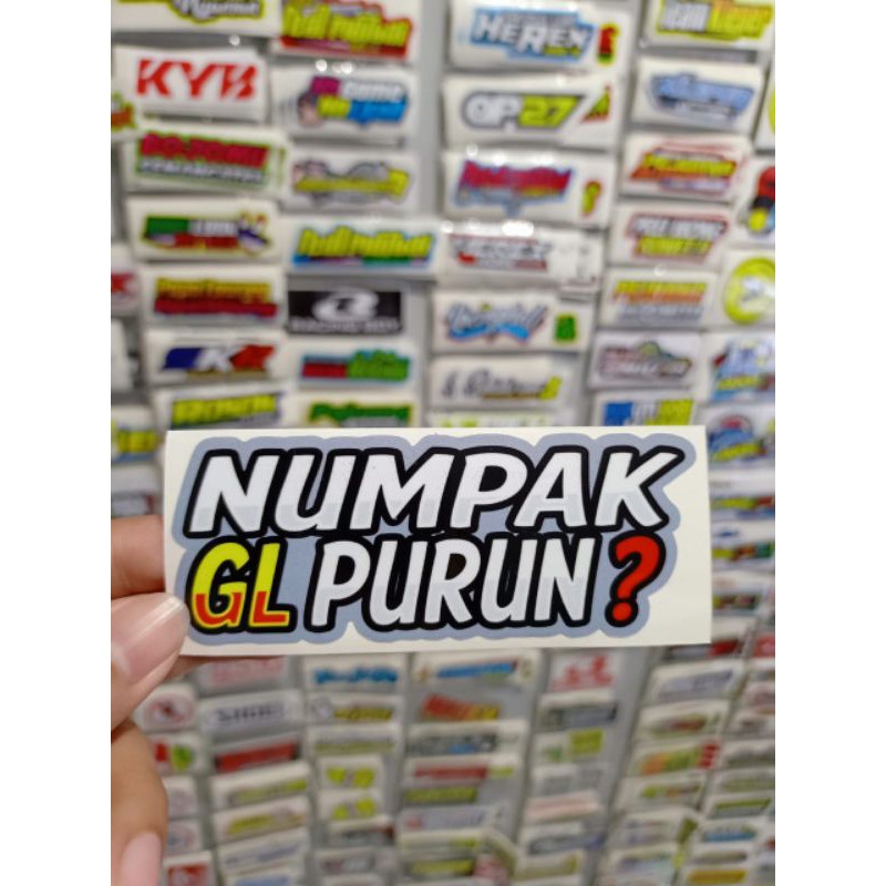 sticker printing NUMPAK GL PURUN?