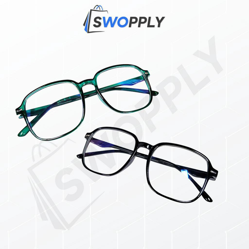 Swopply K701 Kacamata Anti Radiasi Frame Lensa Transparan Wanita Pria