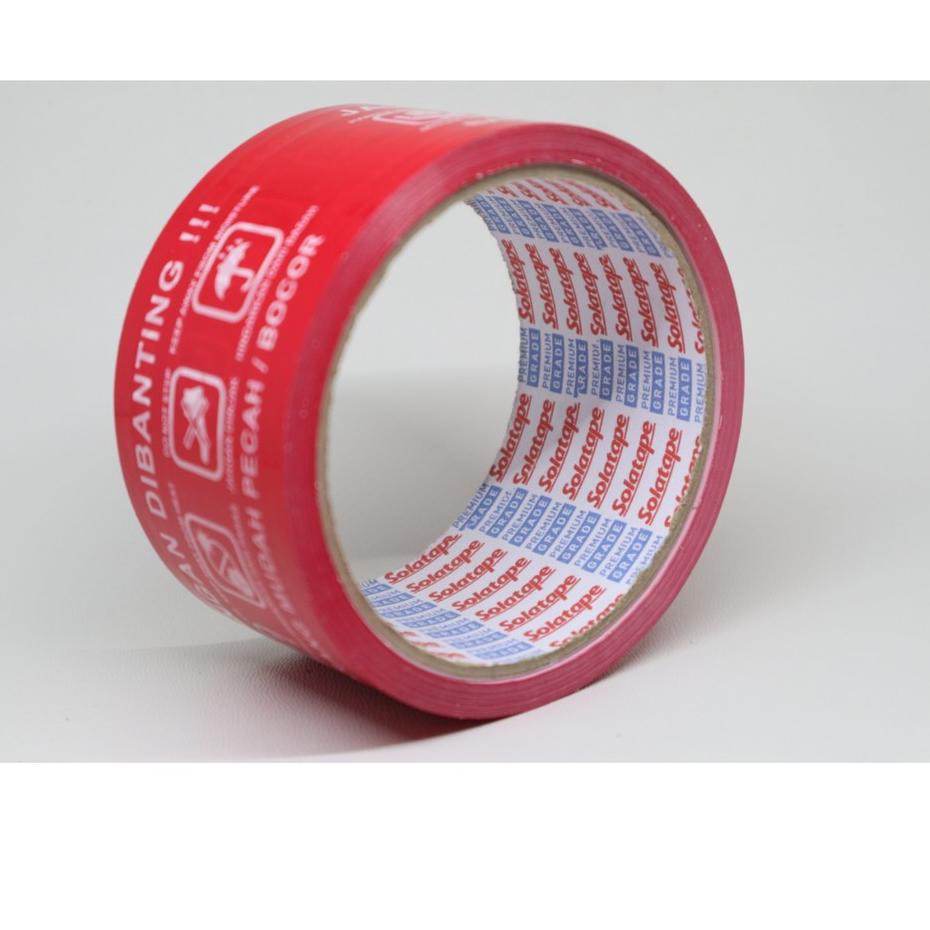 

【CT】 LAKBAN FRAGILE / ISOLASI JANGAN DIBANTING / WARNA MERAH