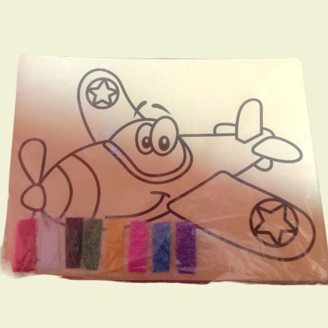 Mainan Edukasi Mewarnai Kertas Pasir