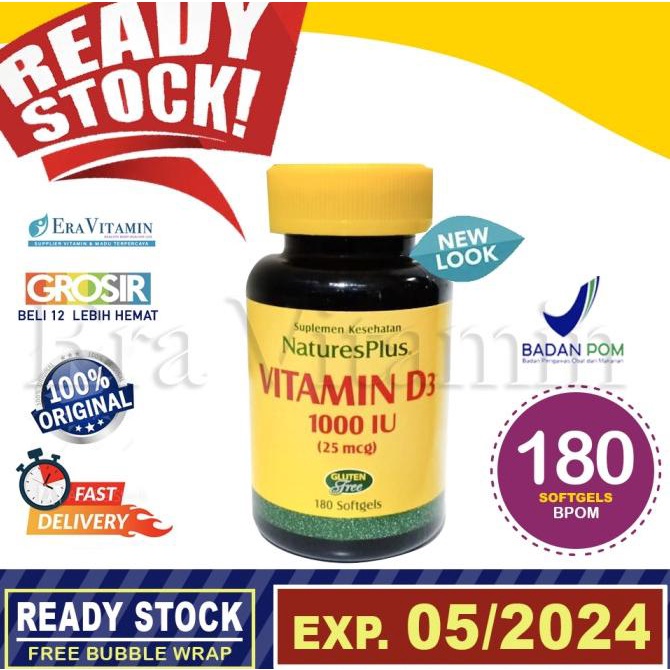 Vitamin D3 1000 iu Nature's Plus / 1000iu vit nature / natures 180 Lc
