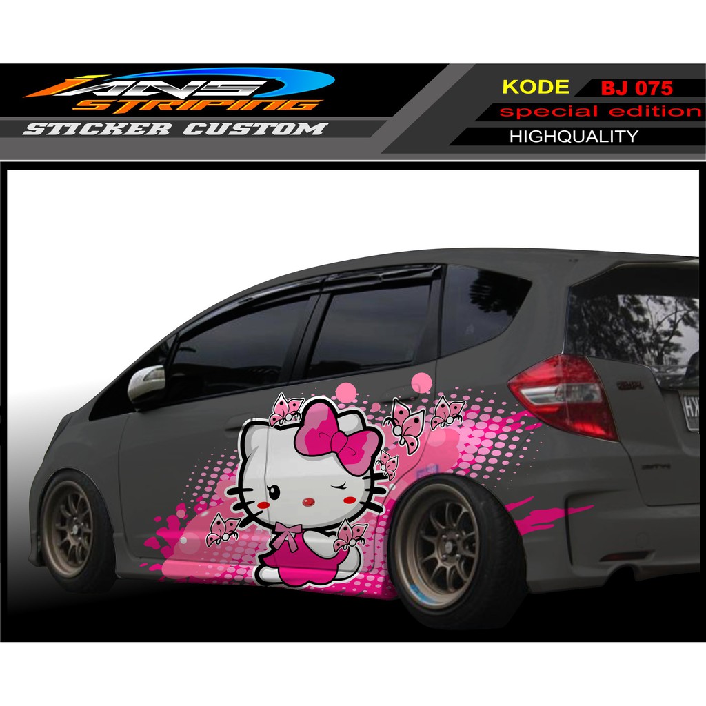 STICKER HONDA JAZZ HELLO KITTY