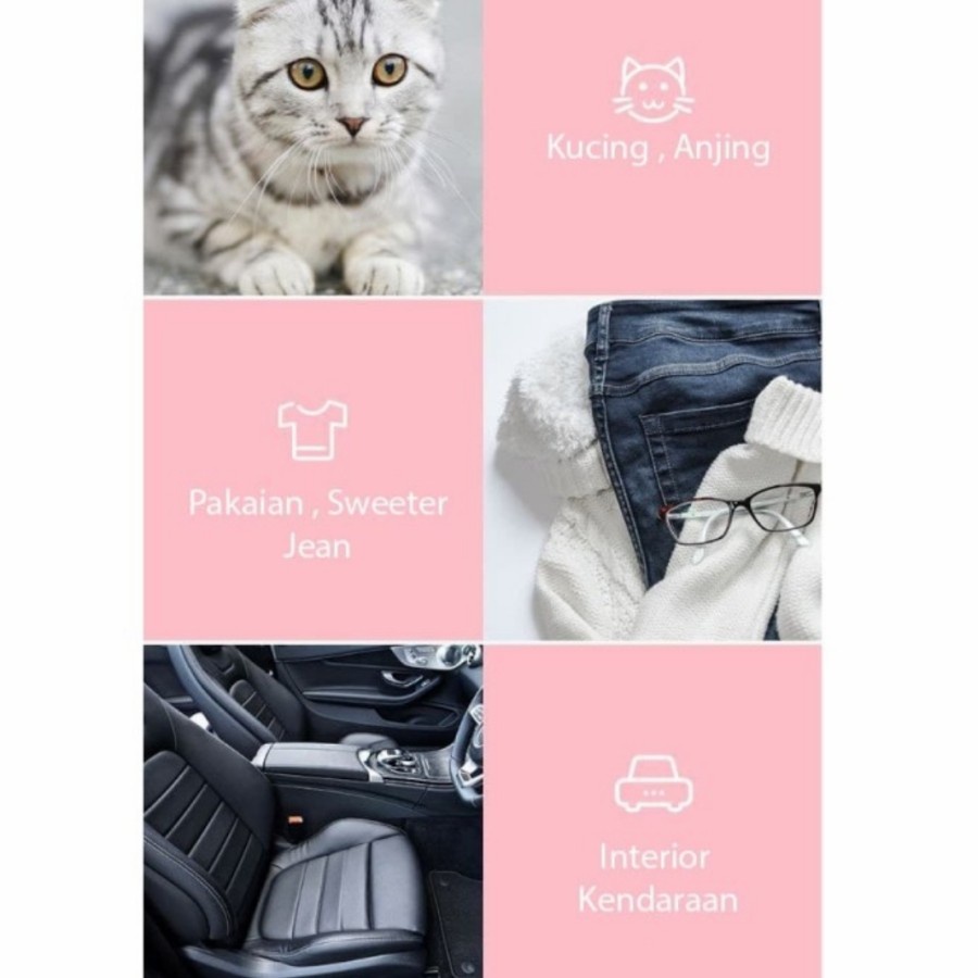 Lint Roller Pembersih Bulu Anjing Kucing Debu Jas Pakaian Serbaguna