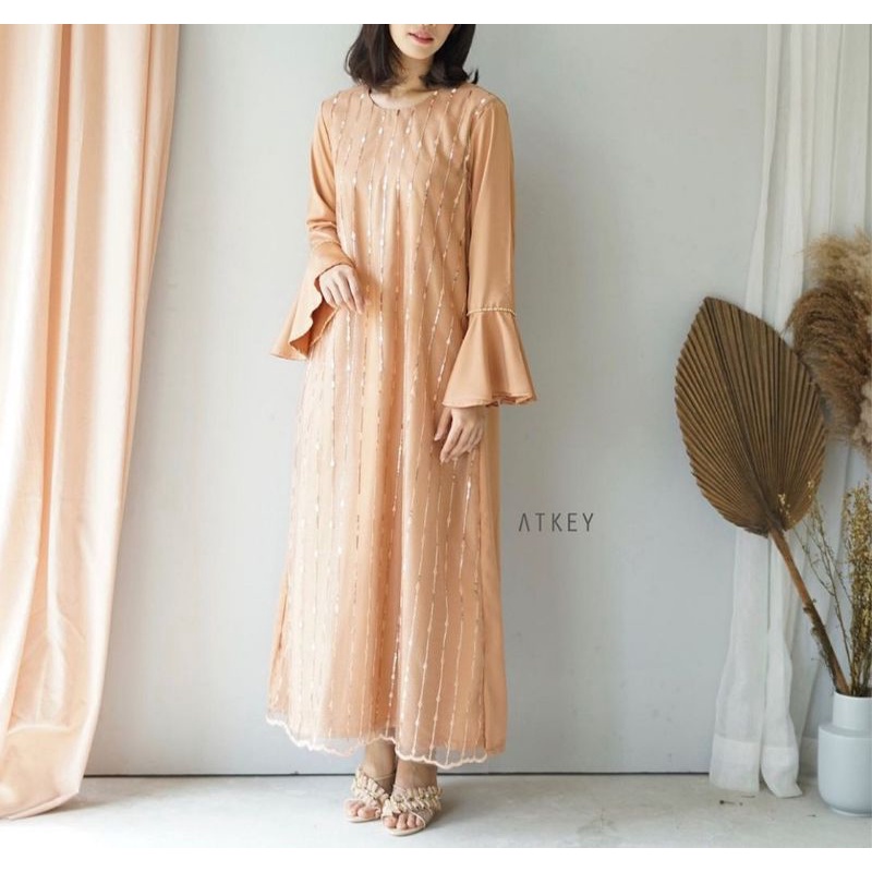[PRELOVED NEW WITH TAG] Dress terusan wanita pesta idul adha raya by ATKEY