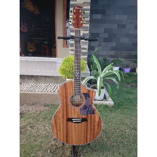 GITAR AKUSTIK IBANEZ EW50 ALL TREMBESI INLAY ACRYLIC HIGH CLASS CUSTOM