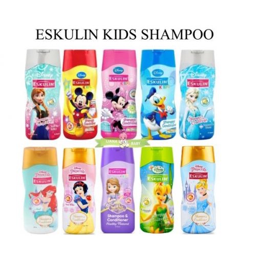 Eskulin Kids Shampoo &amp; Conditioner Edisi Princess/Disney 200ml