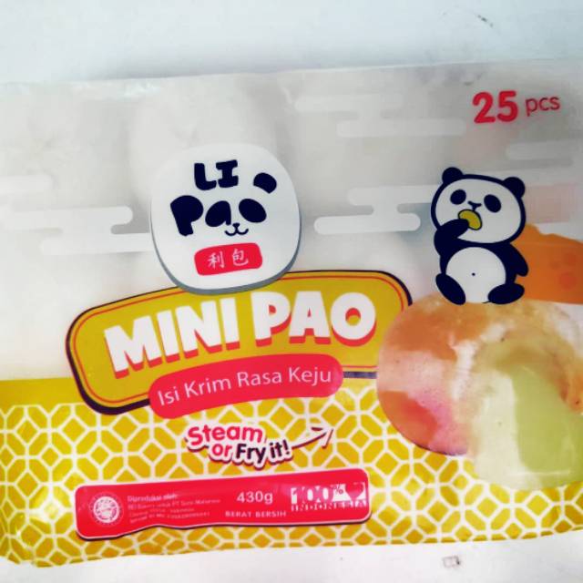 

Li Pao mini pao Isi cream Keju 430gr