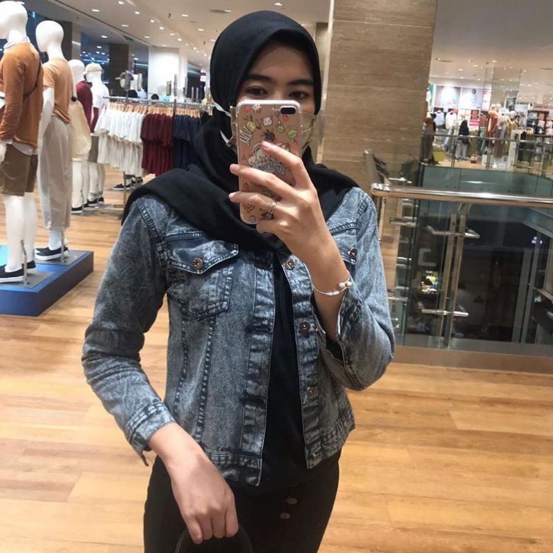 Jaket Jeans Snow Wanita/Jaket Jeans Bio Wash Perempuan