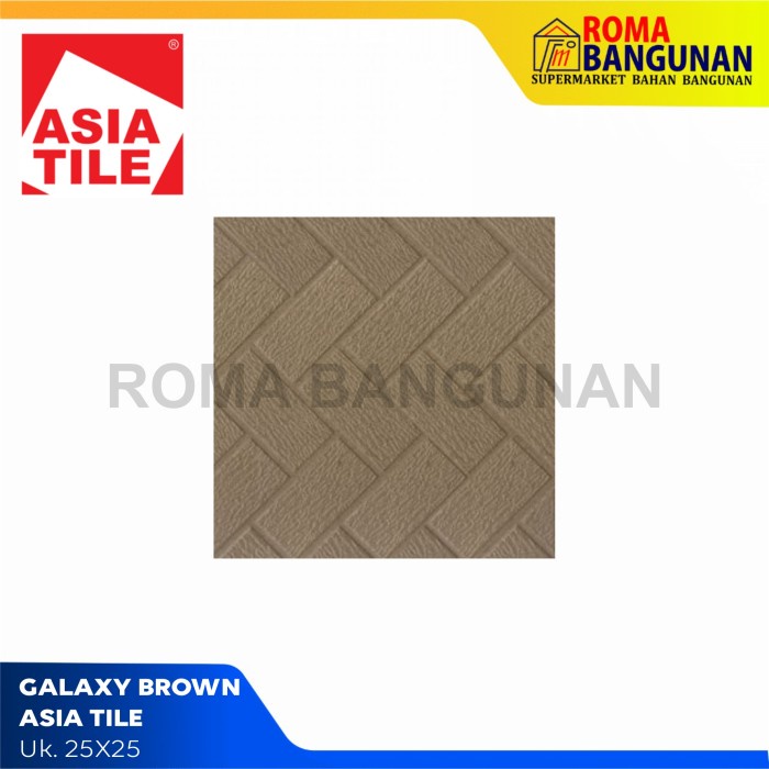 Asia Tile Keramik Lantai / Keramik Galaxy Black Galaxy Brown Galaxy Grey 25X25 - Black