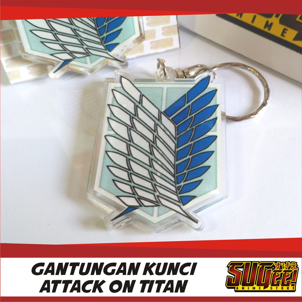 Gantungan Kunci Logo Attack on Titan
