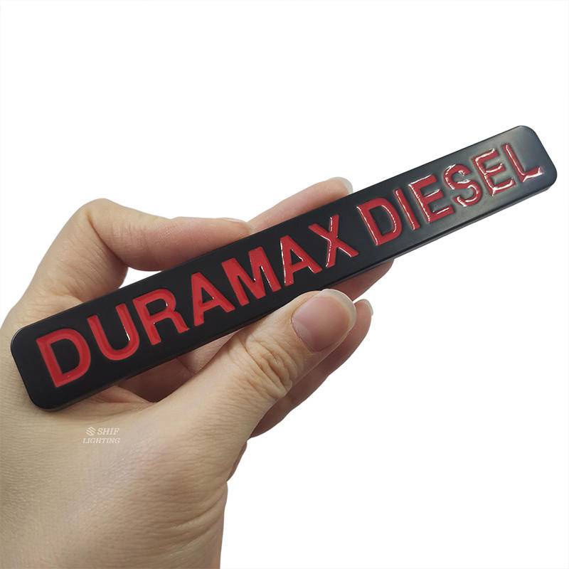 1pc Stiker Emblem Logo Tulisan Duramax Diesel Bahan Metal Untuk Dekorasi Mobil