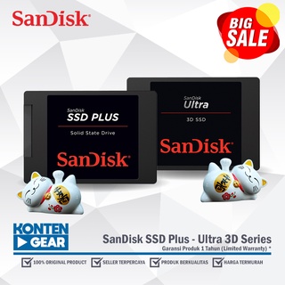 Sandisk 2TB - 1TB / 500GB-120GB SSD Plus - Ultra 3D Series Speed Up To 560MB/s