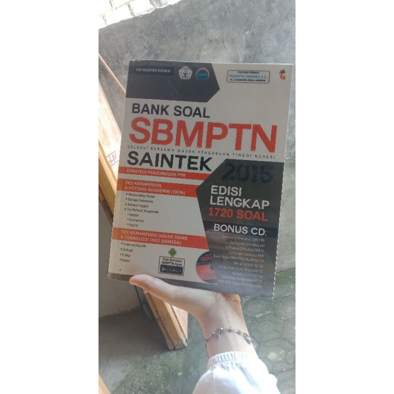 BANK SOAL SBMPTN/ BANK SOAL SBMPTN SAINTEK/ BUKU SBMPTN SAINTEK