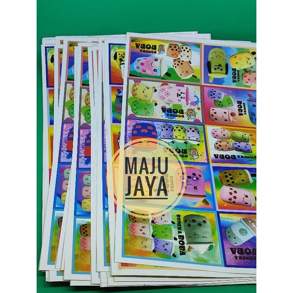 Stiker Boba isi 20 lembar Grosir