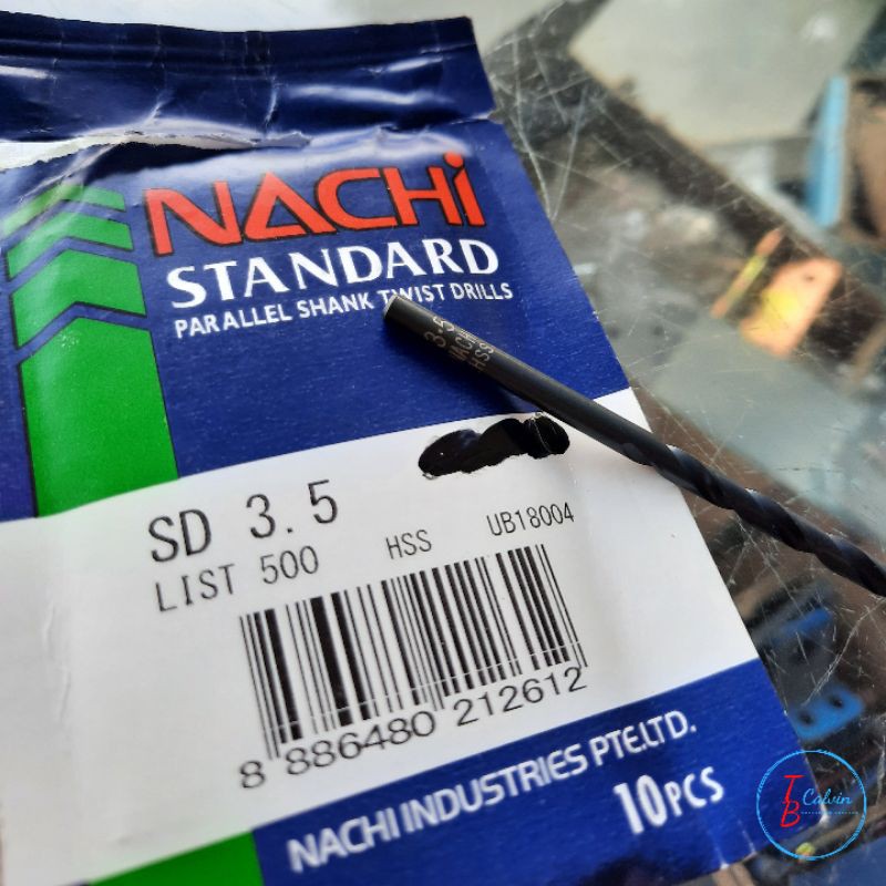 Mata Bor Besi Nachi 3.5 mm / Mata Bor Besi HSS Nachi 3.5 mm ASLI