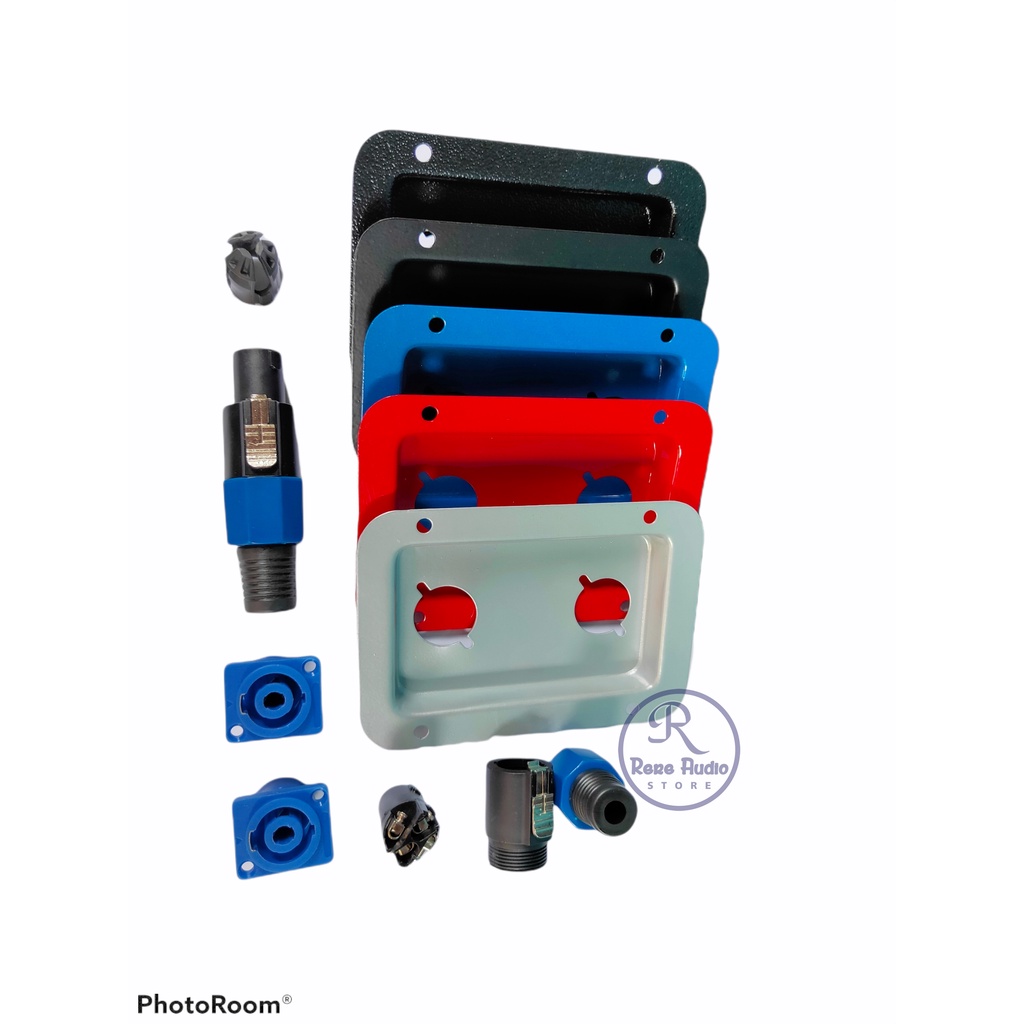 Jack Speakon pangkon spikon Female Speakon Lengkap 1 set