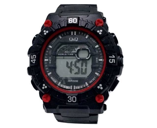 Jam Tangan Pria Anti Air  Sporty Q&amp;Q Digital Rubber QQ003