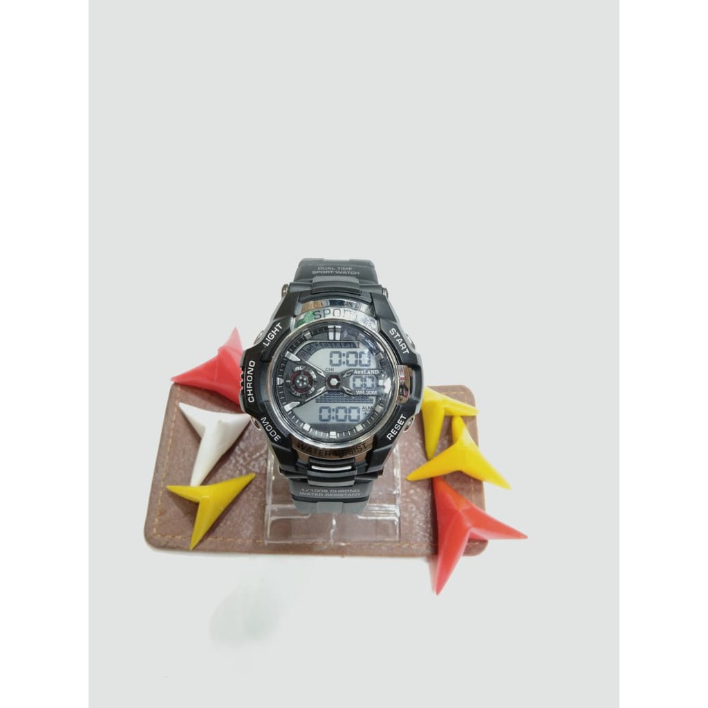 Original Auxland Jam Tangan Digital Untuk Pria/Wanita Tahan Air 30Meter Free Kotak