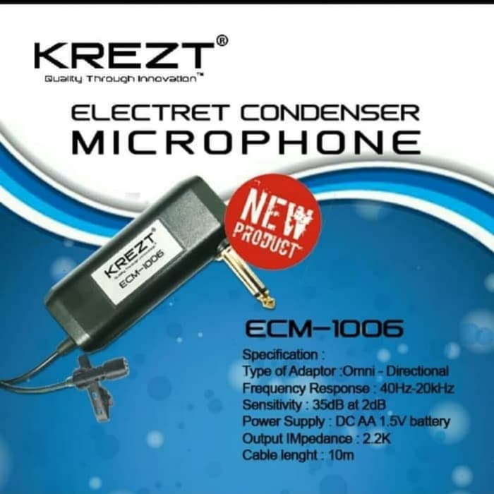 Mic jepit krezt ecm-1006 / mic imam / mic pengajian / mic masjid