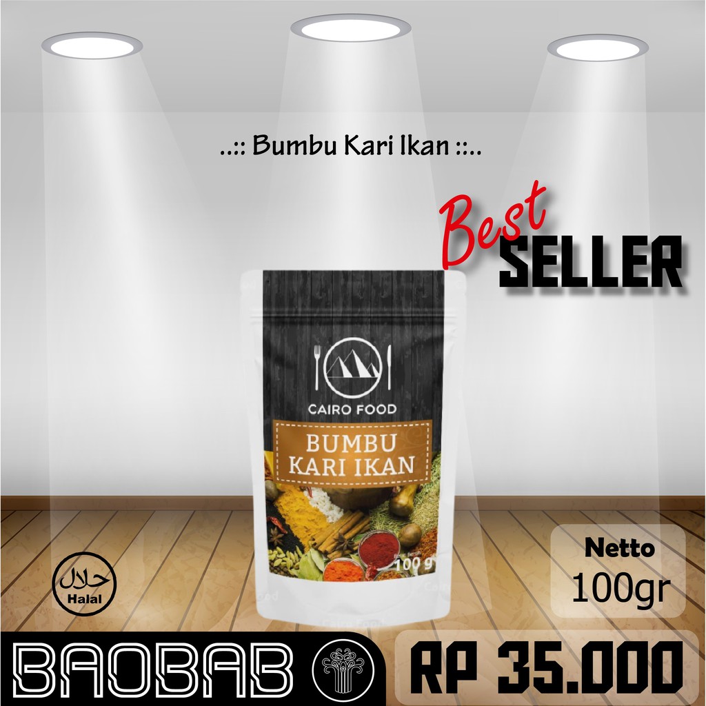 

Bumbu Kari Ikan - 100gr | Cairo Food |Asli Rempah Tanpa Pengawet & MSG