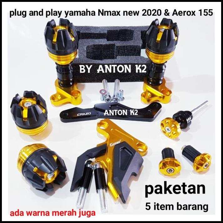 Aksesoris Paket 5 Variasi Jalu Knalpot Set Nmax-N Max 2020-Aerox 155
