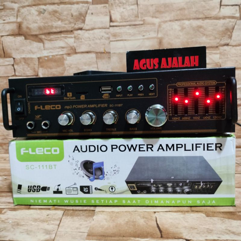 Power amplifier fleco SC-111BT Bluetooth//amplifier fleco SC-111BT // Ampli Terbaru