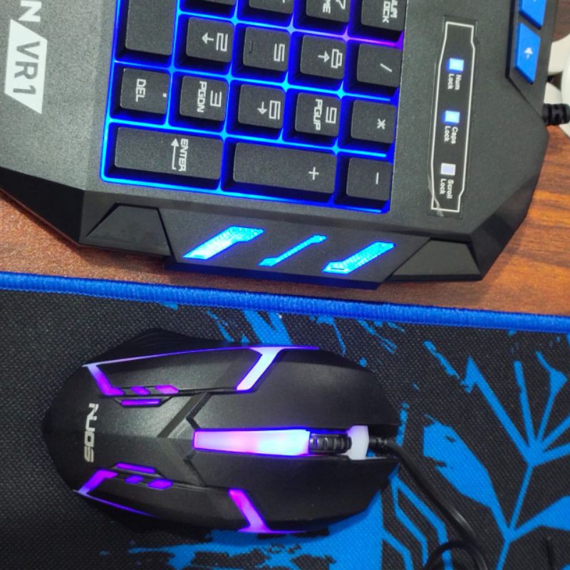 Mouse Gaming X1 Nuos LED RGB-X1 Kabel Wired Lampu Mouse laptop - Mouse X1 LED