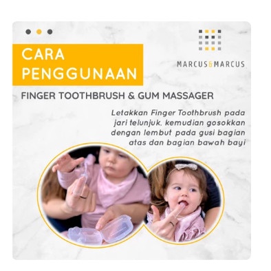 Marcus &amp; Marcus Finger Toothbrush &amp; Gum Massager Set