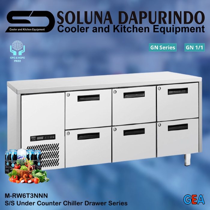 Jual GEA UNDER COUNTER CHILLER DRAWER SERIES MRW6T3NNN / MRW6T3NNN / PENYIMPAN FREEZER Shopee