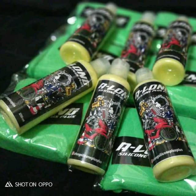 ALONG SILICONE PENGKILAP MOTOR MOBIL PAKET LENGKAP KAIN DAN SPON