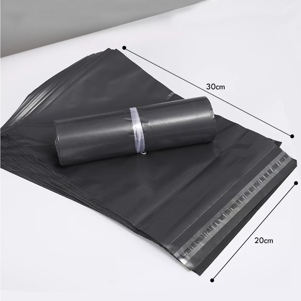 Plastik Packing Ukuran 20 x 30/Plastik Online Shop/Plastik Packing Baju Warna Hitam
