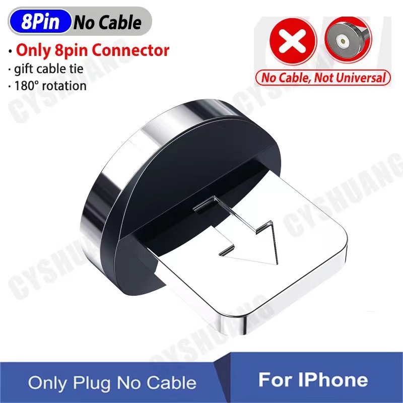 KABEL DATA LAMPU LED 3A JACK 3 IN 1 CHARGER MAGNET FAST ORIGINAL LED-8