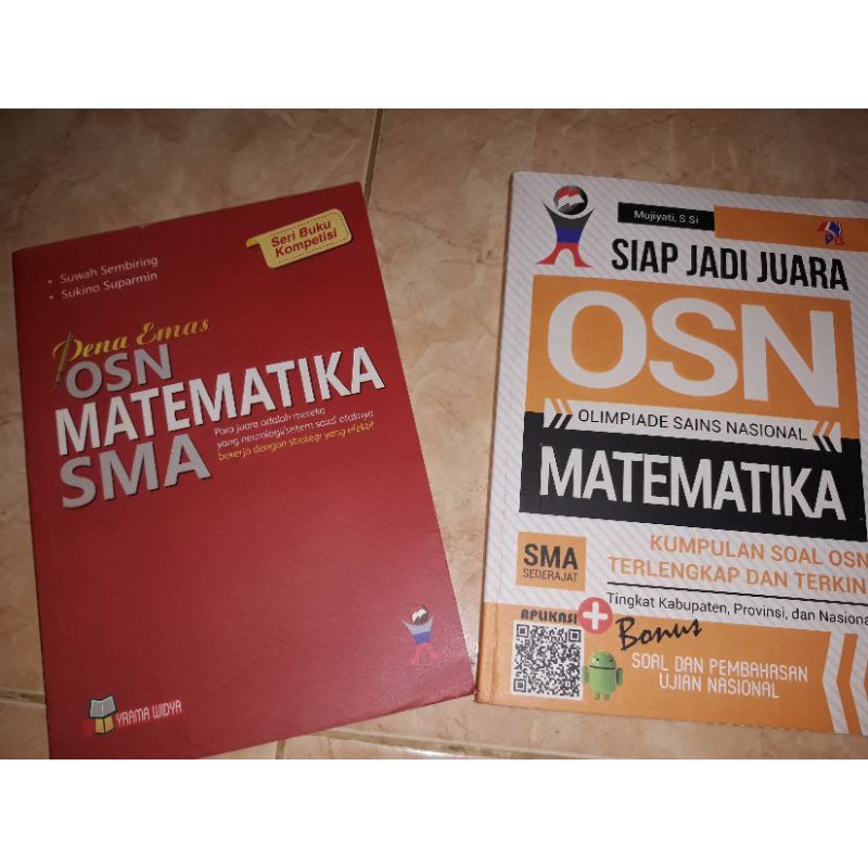 Pena Emas OSN Matematika SMA & Siap Jadi Juara OSN Matematika SMA