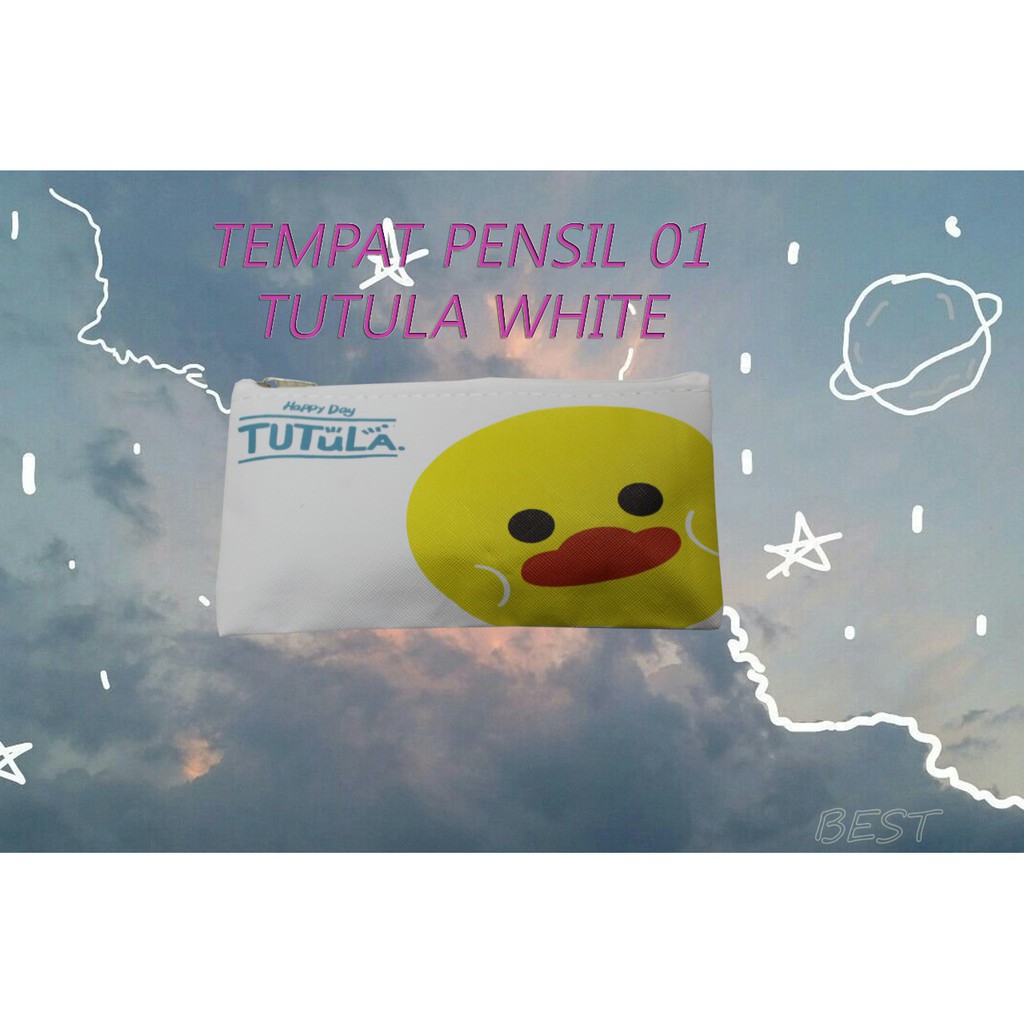 [KODE : 01] Tempat Pensil KARAKTER LINE / Tempat Alat Tulis Motif Gambar Brown Cony Sally-TUTULA WHITE