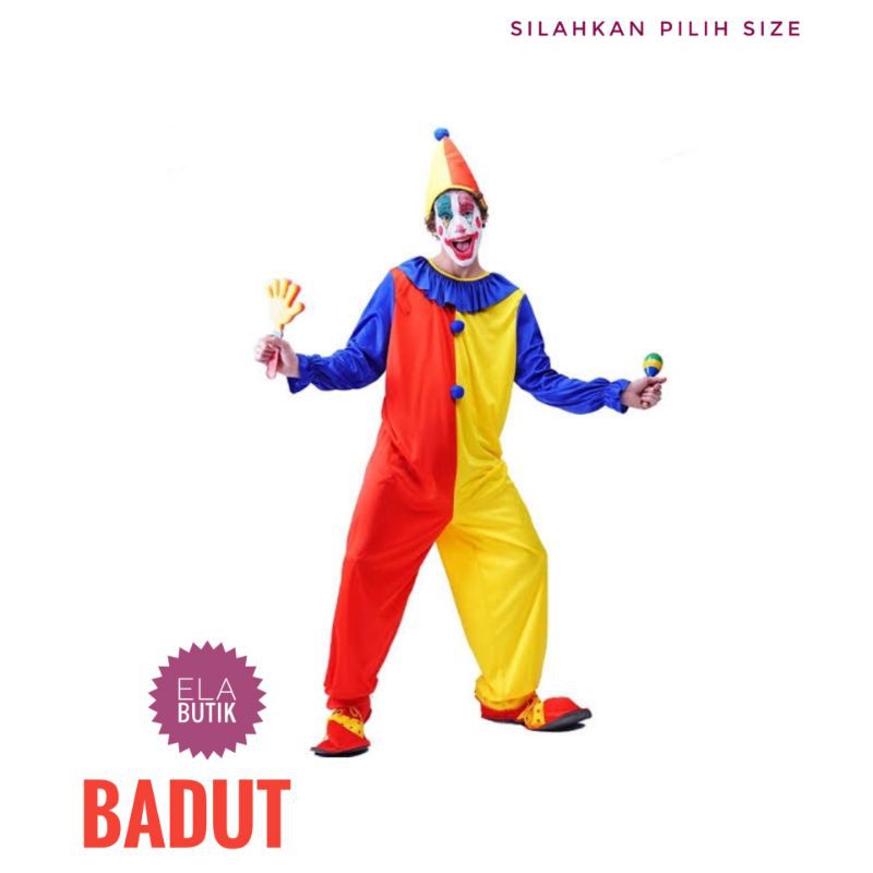 kostum badut-dewasa-clown-kostum halloween