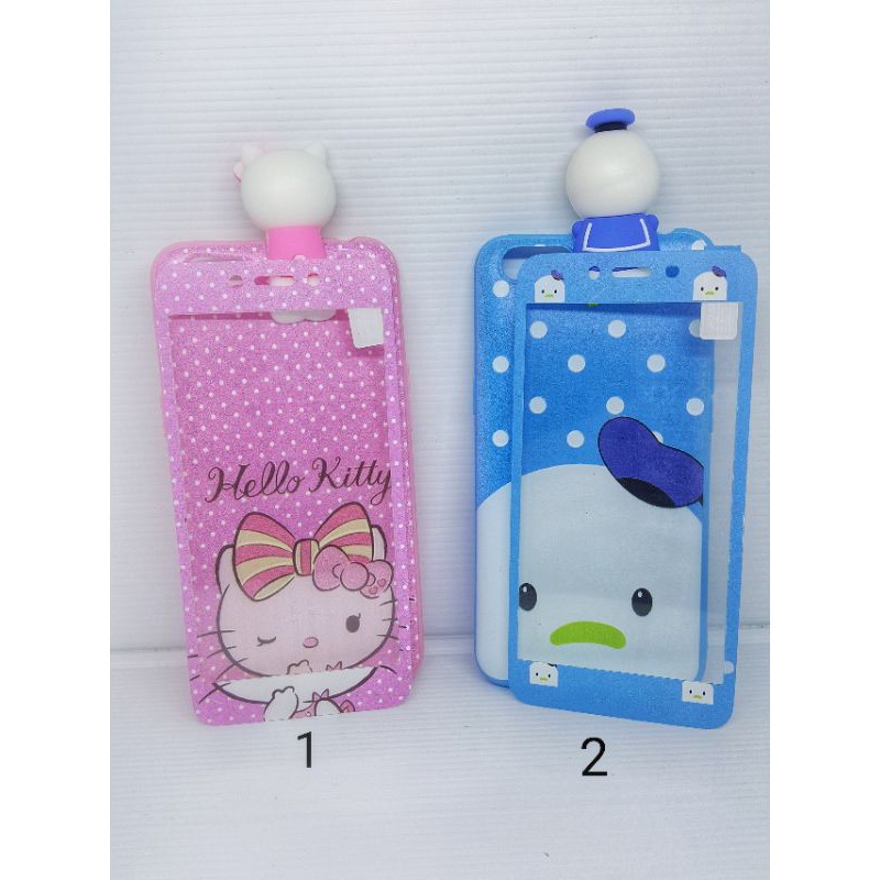 Softcase disney boneka manjat Intip + Temperedglass Oppo F5 F7 F7youth