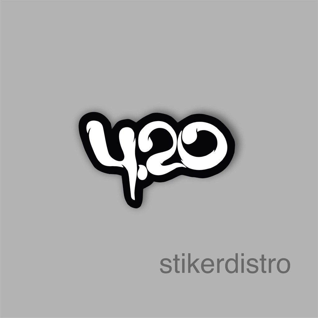 

Stiker Sticker 420 four white Black Case Phone Logo Brand Band Aesthetic Termurah Pop Art Clothing Basic Tumblr Laptop HP Casing Striping Tempel Label Merk Dinding Graftac Vinyl High Quality decal