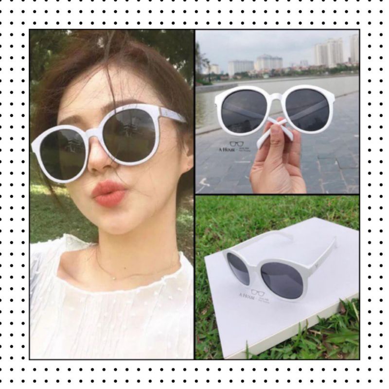 Kacamata Vintage Fashion Korea Bulat Mata Kucing Sungglasess-1