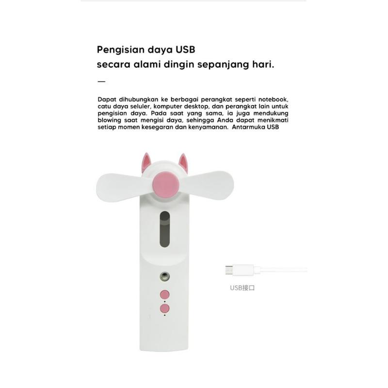 SEMPROTAN NANO /NANO SPRAY KIPAS ANGIN  MINI NANO MIST SPRAY + FAN PERAWATAN WAJAH MINI PORTABLE USB