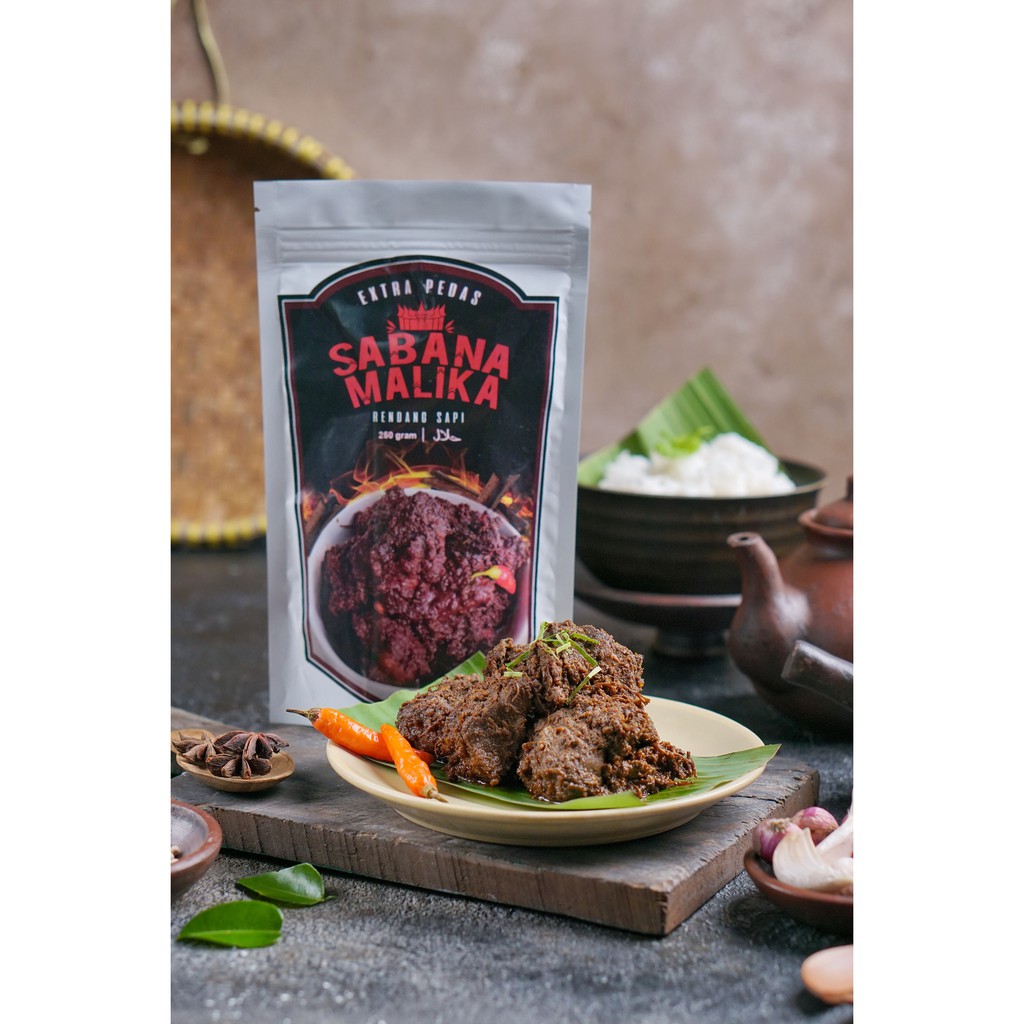 

[Extra Pedas] Rendang Sapi Sabana Malika 250 gram