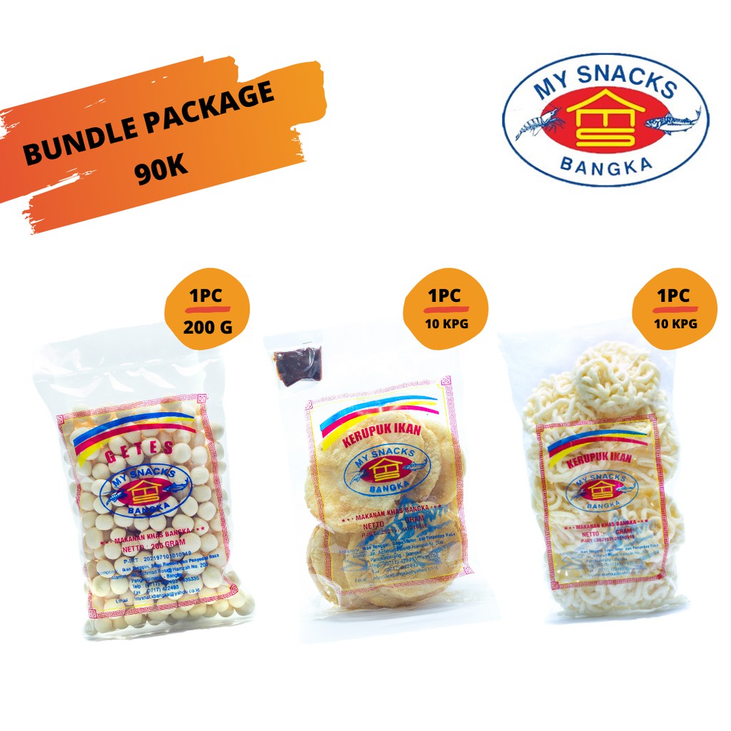 

Paket Eksklusif 90ribu My Snacks Bangka Isi 3 Snacks Bangka Spesial