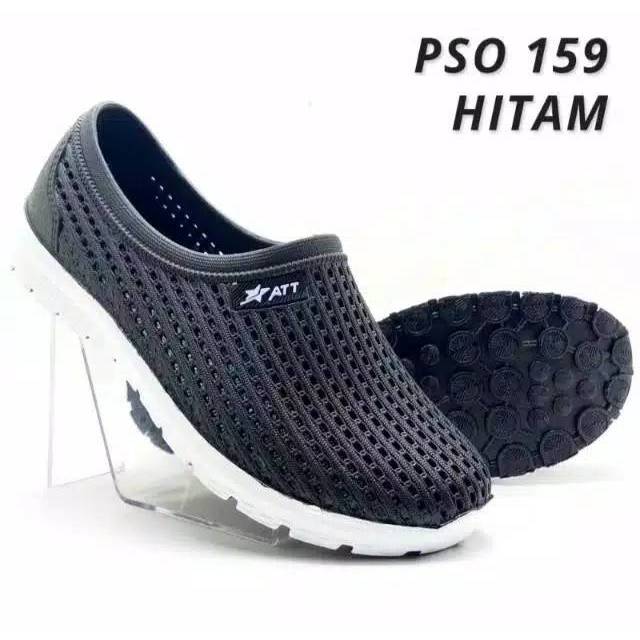  Sepatu  Karet Pria  ATT Slip On PSO159 NE  6020 Shopee 