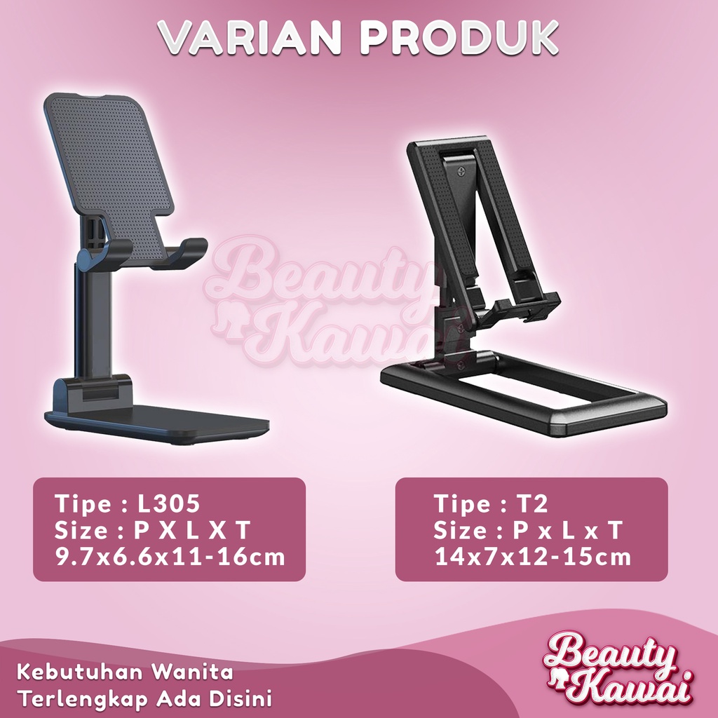 Aksesoris Handphone Stand Holder Hp Meja Lipat Fleksibel