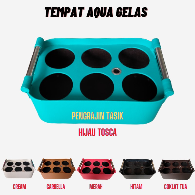 Keranjang Air Mineral Tempat Aqua Gelas Isi Cup 6 Oval & Kotak Wadah Air Mineral Gelas Rak Aqua Gela
