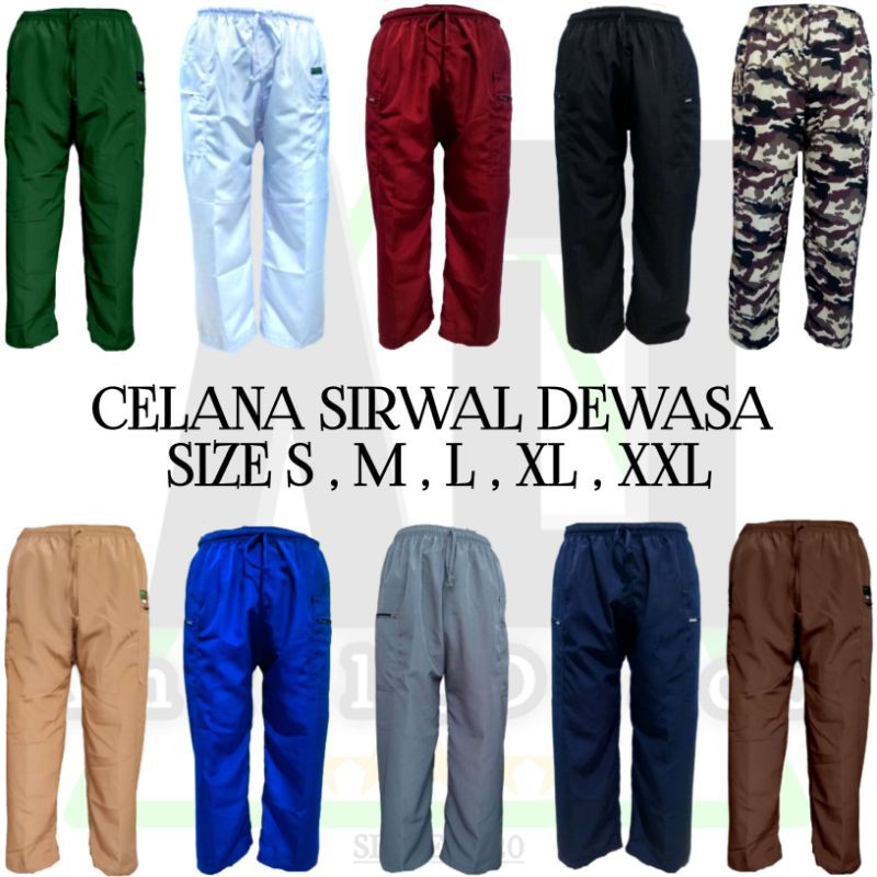 CELANA SIRWAL SIZE S,M,L,XL,XXL