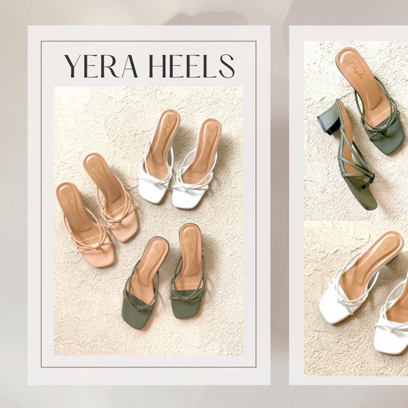 Sandal Hak Tahu Wanita YERA Heels 5cm Hak Tali-5